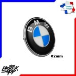 Logo embl�me bmw 82 mm pour capot et coffre - bleu / blanc (1 pi�ce)
