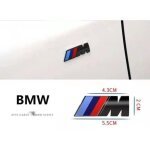 Logo m bmw sport performance embl�me badge chrom� autocollant noir 55mm x 20 mm