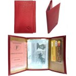 Loluna etui carte grise permis identit assurance - porte papier voiture cuir grain souple - 3 volets ...