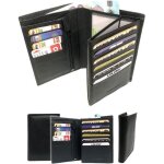 Loluna® grand portefeuille homme cuir véritable 4 volets pour carte grise permis identité cartes billet ... Loluna® grand portefeuille homme cuir véritable 4 volets pour carte grise permis identité cartes billet ...