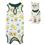 Lon costume set - costume de strilisation anti - lchage pour chat - avocat - s jr033