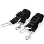 Look - 2x laisse ceinture de s�curit� pour chien chat animaux de compagnie pour les si�ges de voiture ...