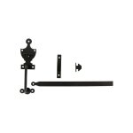 Loquet poucier noir de porte � bascule - monin