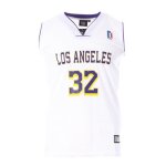 Maillot de basket - los angeles - 32 - blanc - col v - sans manches