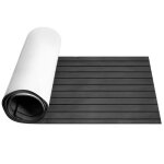 Lospitch tapis de pont eva tapis de bateau en mousse feuille de pont en teck faux bateau 1x stripes 2400x900x5 ...