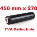 Lot de 1 film tirable pour palette noir 450 mm x 270 mtres pour palette - film prtir emballage manuel ...