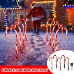 Lot de 10 batons lumineux a led en forme de canne a sucre - lumiere solaire - eclairage exterieur - pour ... Lot de 10 batons lumineux a led en forme de canne a sucre - lumiere solaire - eclairage exterieur - pour ...