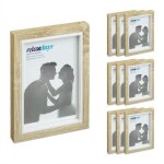 Relaxdays cadre photo lot de 10 10x15cm format portrait ou paysage  accrocher ou poser passe - partout ...