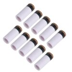 Lot de 10 embouts de queue de billard en plastique et cuir de 13mm - shipenophy - blanc