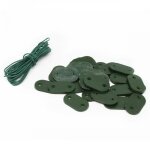 Lot de 10 kits de fixation pour brise vue - vert - linxor Lot de 10 kits de fixation pour brise vue - vert - linxor