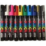 Lot de 10 marqueurs posca pc - 5m pointe moyenne conique