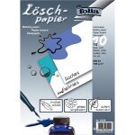 Lot de 10 papier buvard a4 120 g blanc - folia - absorption rapide et efficace de lencre - s�chage rapide ...