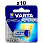 Lot de 10 piles alcaline 23a v23ga 12v varta