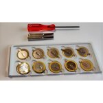 Lot de 10 piles cr2025 avec embouts de tournevis pour game boy go couleur pok�mon et zelda - topalli