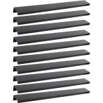 Poign�e de meuble - invisible - noir - lot de 10 - alliage daluminium - entraxe 224mm