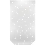 Lot de 10 sachets � confiserie - metaltex - grand mod�le - motif pois blanc - 18 x 31 cm