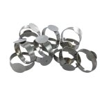 Lot 10 supports bagues 10 mm r�glables plateau fimo cr�ation bijoux - argent�