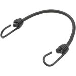 Lot de 10 tendeurs sandows �lastiques avec 2 crochets - 40 cm - noir - linxor