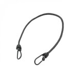 Lot de 10 tendeurs sandows lastiques avec 2 crochets - 60 cm - noir - linxor