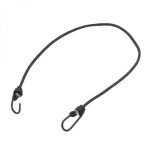 Lot de 10 tendeurs sandows �lastiques avec 2 crochets - 100 cm - noir - linxor