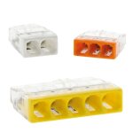 Lot de 100 bornes 2 / 3 / 5 entr�es s�rie 2273 - wago
