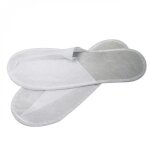 Lot de 100 chaussons jetables premium pour femme - vivezen - mules fermes antidrapantes en polypropylne ...