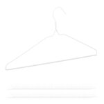 Cintres en m�tal lot de 100 cintre traverse pantalon jupe peu encombrant cintre fil de fer blanc