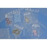 Lot de 100 sachets 80 x 120 mm fermeture zip transparent 50u