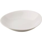Lot de 12 assiettes creuses ovales eo porcelaine l210 x lg195 mm