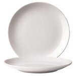 Lot de 12 assiettes plates eo porcelaine �210 mm