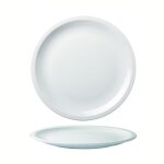 Lot de 12 assiettes plates romus en porcelaine - 12 cm