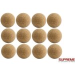 Lot de 12 balles de baby foot en li�ge - supreme - diam�tre 35mm - poids 10g