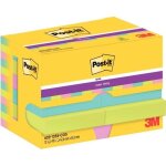 Lot de 12 blocs repositionnables 90 feuilles post - it super sticky collection cosmic 476 x 476 mm