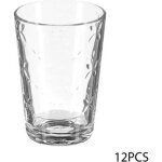 Gobelets  eau - carleau - lot de 12 - transparent - 20cl - plastique - lave - vaisselle