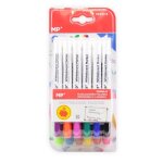 Lot de 12 marqueurs effa�ables pour tableau blanc pointe ronde couleurs assorties