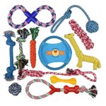Jouets pour chien - multicolore - lot de 12 - corde de tirage - balle - frisbee