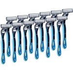 Rasoirs jetables - pearl - lot de 12 - triple lames en inox - rasage prcis - anti - irritation