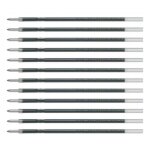 Recharge stylo bille - pilot - rfns - gg - lot de 12 - pointe moyenne - couleur noir