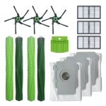 Lots de 14 daccessoires de nettoyage brosse  rouleau brosse latrale filtre hepa pour irobot roomba ...