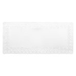 Lot de 15 napperons papier rectangulaires pour cakes zenker