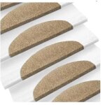 Lot de 15 tapis descalier autocollant marron willonin� marchettes descalier 65x21 cm auto - adh�sive ...