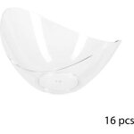 Lot de 16 verrines plastique evas 7cl transparent