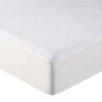 Lot de 2 alses protges matelas impermables et respirants - coton et tpu - 40 x 80 cm - blanc - monsieur ...