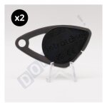 Lot de 2 badges intratone rfid noir - r�f. 08 - 0101 - acc�s copropri�t� et immeuble - programmation ...