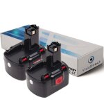 Lot de 2 batteries pour bosch psr12v e - 2 perceuse visseuse 3000mah 12v