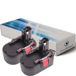Lot de 2 batteries visiodirect pour bosch 13614 perceuse sans fil 14. 4v 3000mah