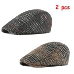 Lot de 2 brets viseurs homme casquette  visire rtro 3 ly2306beret