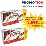 [lot de 2] biscuit kinder bueno x8 - 344g