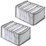 Lot de 2 botes de rangement vtements - pour chemise et pantalon - 36 * 25 * 20cm
