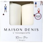 Lot de 2 bougies cylindrique - le chat - lintemporelle - 48x80mm - blanc pur Lot de 2 bougies cylindrique - le chat - lintemporelle - 48x80mm - blanc pur